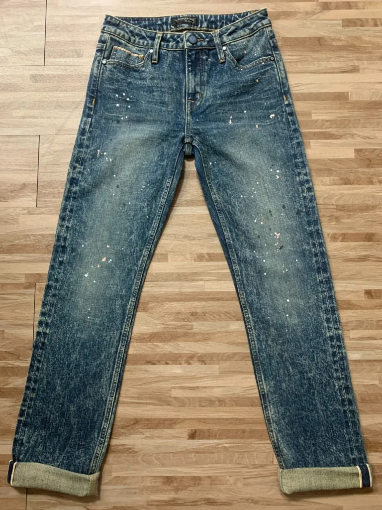 Custom Selvedge Denim Jeans & Jackets | Development References HBT7071-40 / 01 Vintage Splatter Front