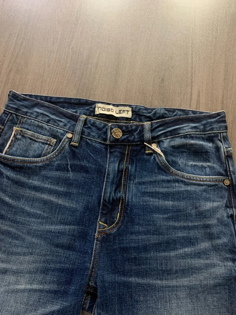 Custom Selvedge Denim Jeans & Jackets | Development References HBT7071-40 / 02 Faded Indigo Detail