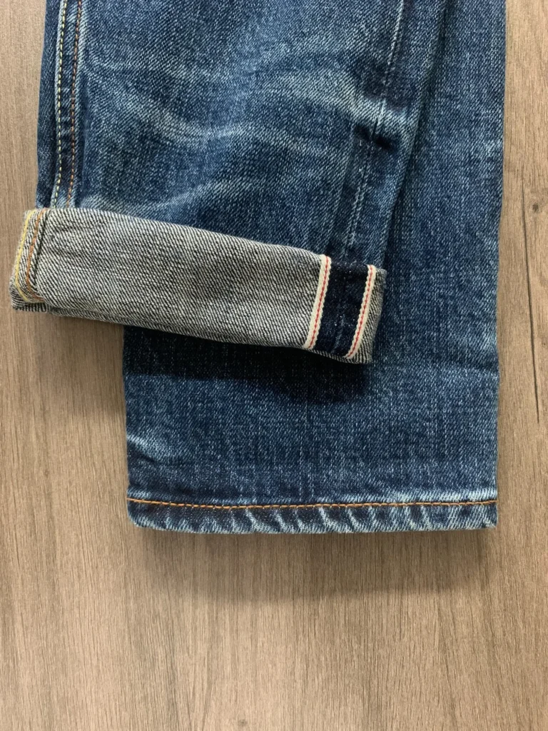 Custom Selvedge Denim Jeans & Jackets | Development References HBT7071-40 / 02 Faded Indigo Selvedge