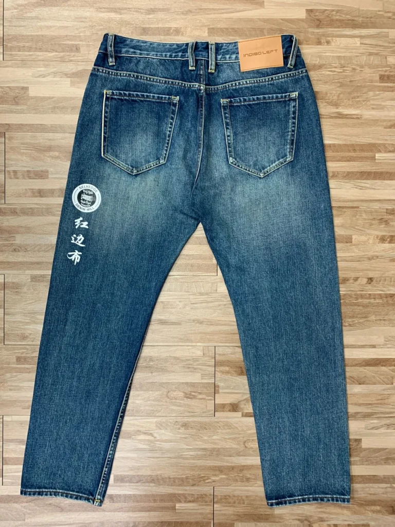 Custom Selvedge Denim Jeans & Jackets | Development References HB0205-C / 02 Clean Vintage Blue Back