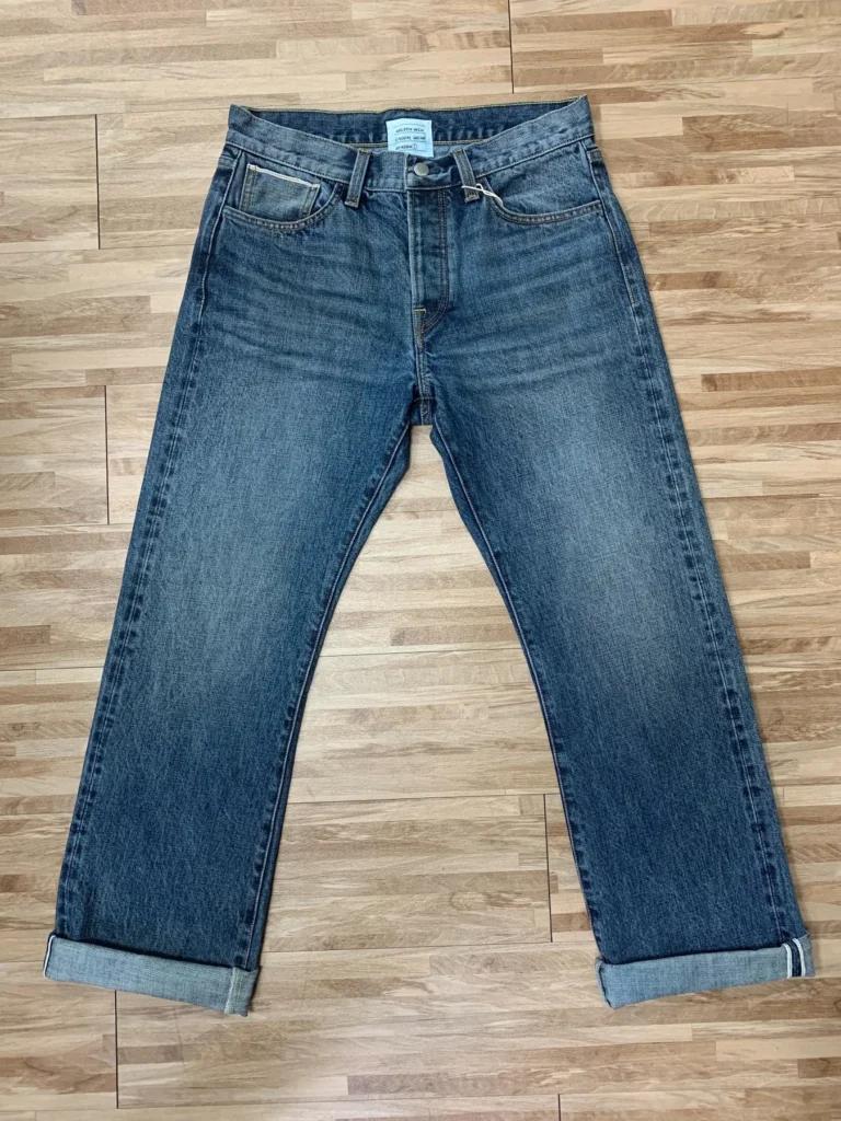 Custom Selvedge Denim Jeans & Jackets | Development References HB1524 / 02 Washed Indigo Front