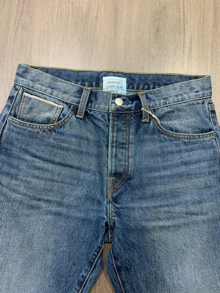 Custom Selvedge Denim Jeans & Jackets | Development References HB1524 / 02 Washed Indigo Detail